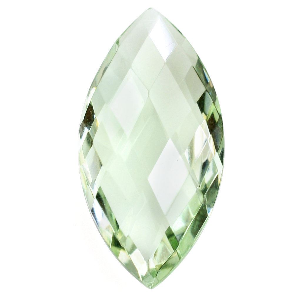 GREEN AMETHYST BRIOLETTE MARQUISE 18X9MM 4.75 Cts.