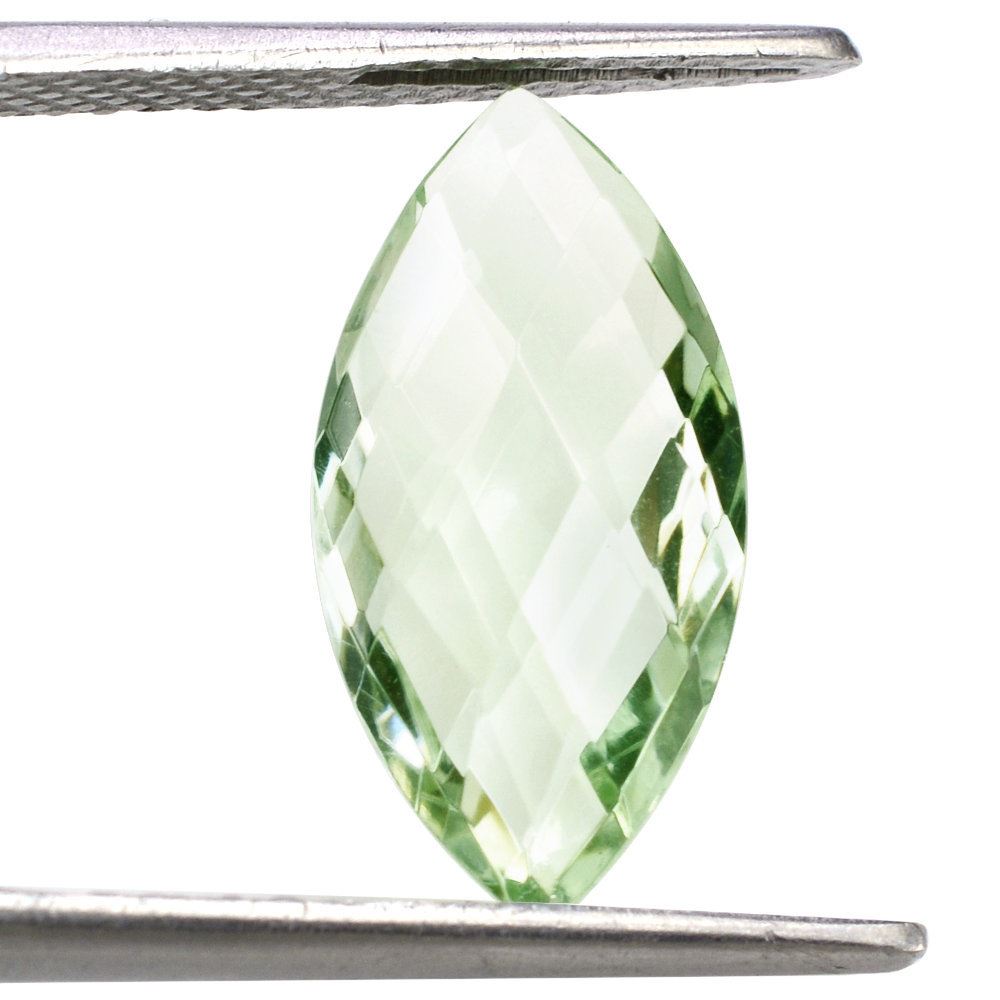 GREEN AMETHYST BRIOLETTE MARQUISE 18X9MM 4.75 Cts.