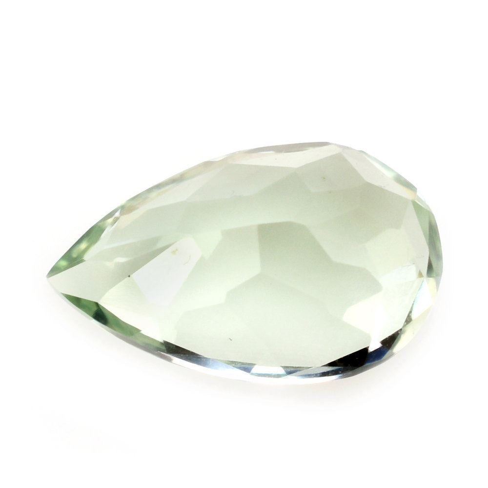GREEN AMETHYST CUT PEAR (C1) 14X9MM 3.95 Cts.