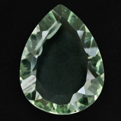 GREEN AMETHYST CONCAVE PEAR (DES#145) 16X12MM 4.75 Cts.