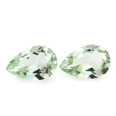 GREEN AMETHYST CUT PEAR 15X10MM 4.91 Cts.