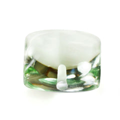 GREEN AMETHYST LENTIL CUSHION (HALF DRILL) (SUPER EXTRA) 10MM 5.30 Cts.