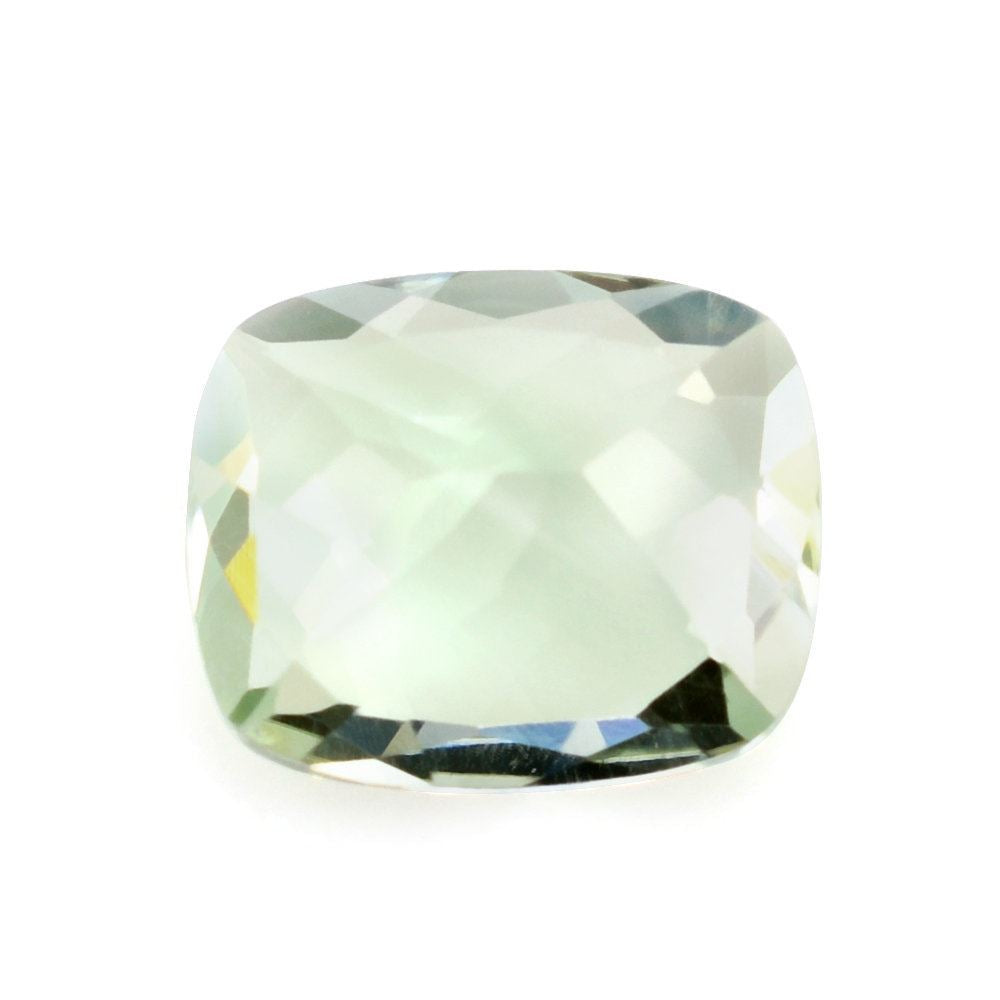 GREEN AMETHYST CUT CUSHION 12X10MM 4.90 Cts.