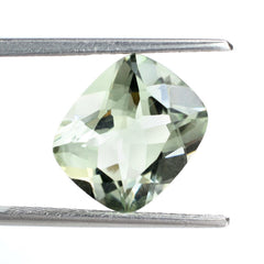 GREEN AMETHYST CUT CUSHION 12X10MM 4.90 Cts.