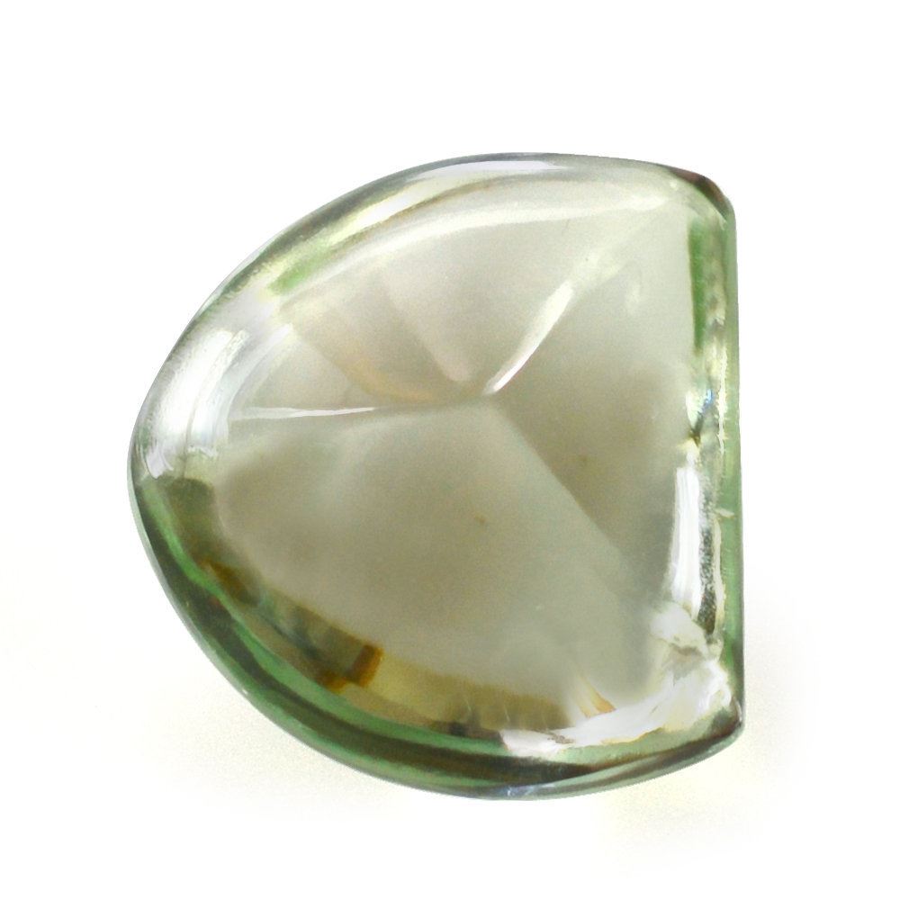 GREEN AMETHYST BUFFTOP FANCY SHAPE 12X11MM 5.88 Cts.