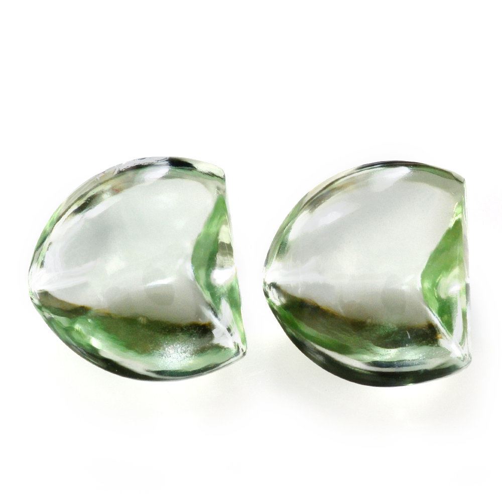 GREEN AMETHYST BUFFTOP FANCY SHAPE 12X11MM 5.88 Cts.