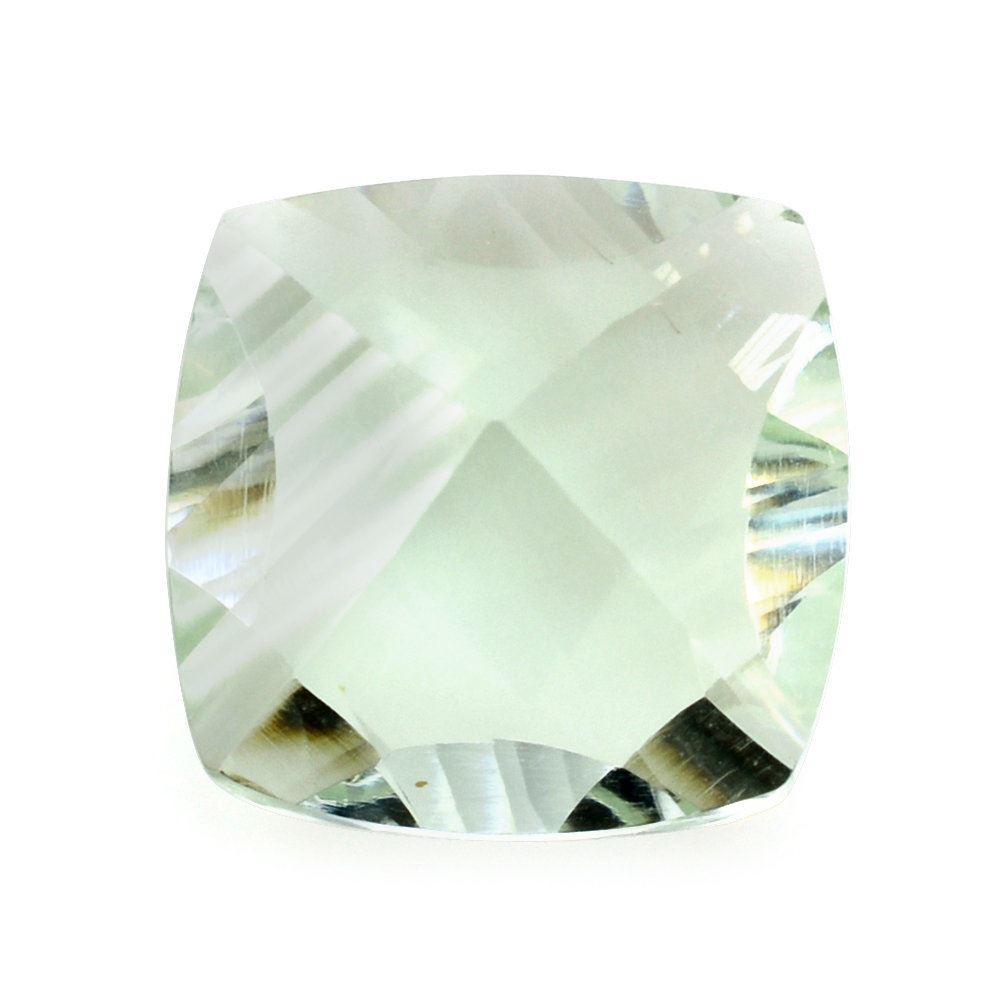 GREEN AMETHYST LONG STEP CONCAVE CUSHION (DES#88) 12MM 5.65 Cts.