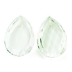 GREEN AMETHYST CONCAVE PLATES (DES#16) (HALF DRILL) 14X10MM 4.28 Cts.