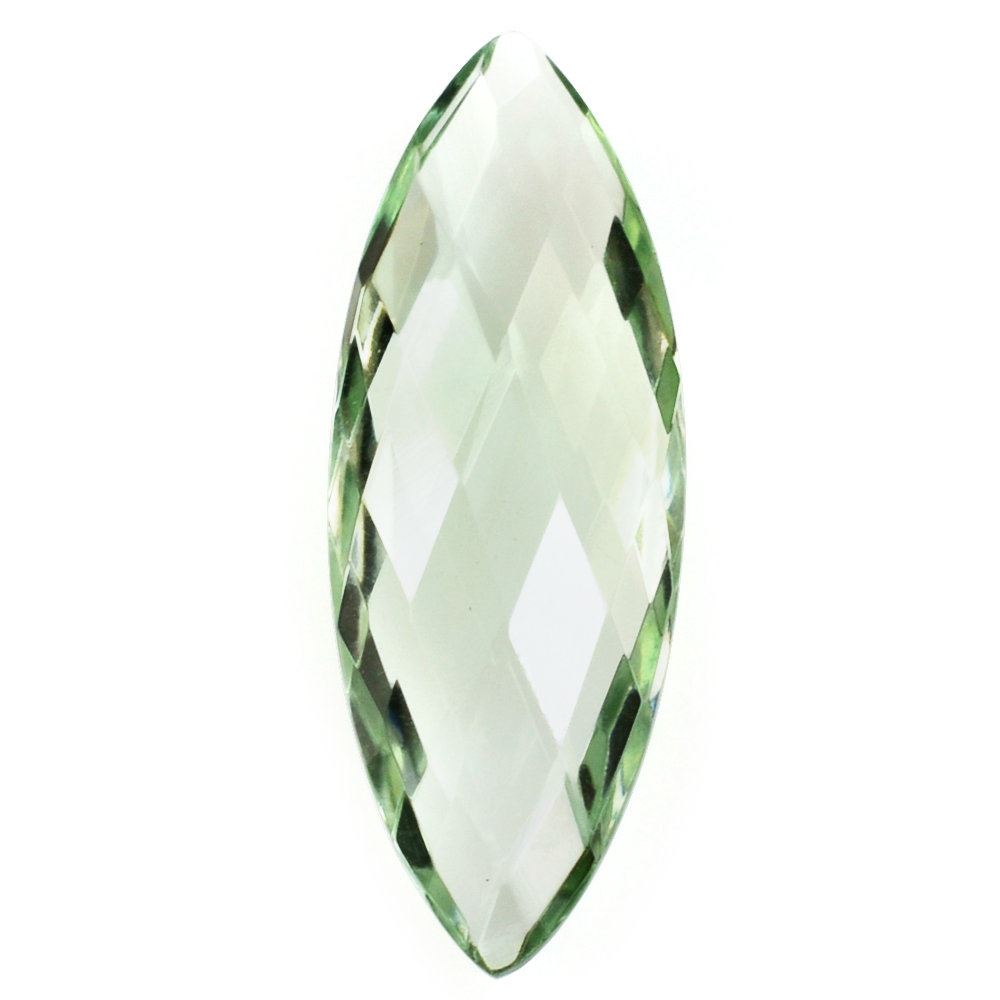 GREEN AMETHYST BRIOLETTE MARQUISE 22X8MM 5.3 Cts.