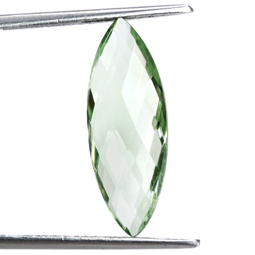 GREEN AMETHYST BRIOLETTE MARQUISE 22X8MM 5.3 Cts.