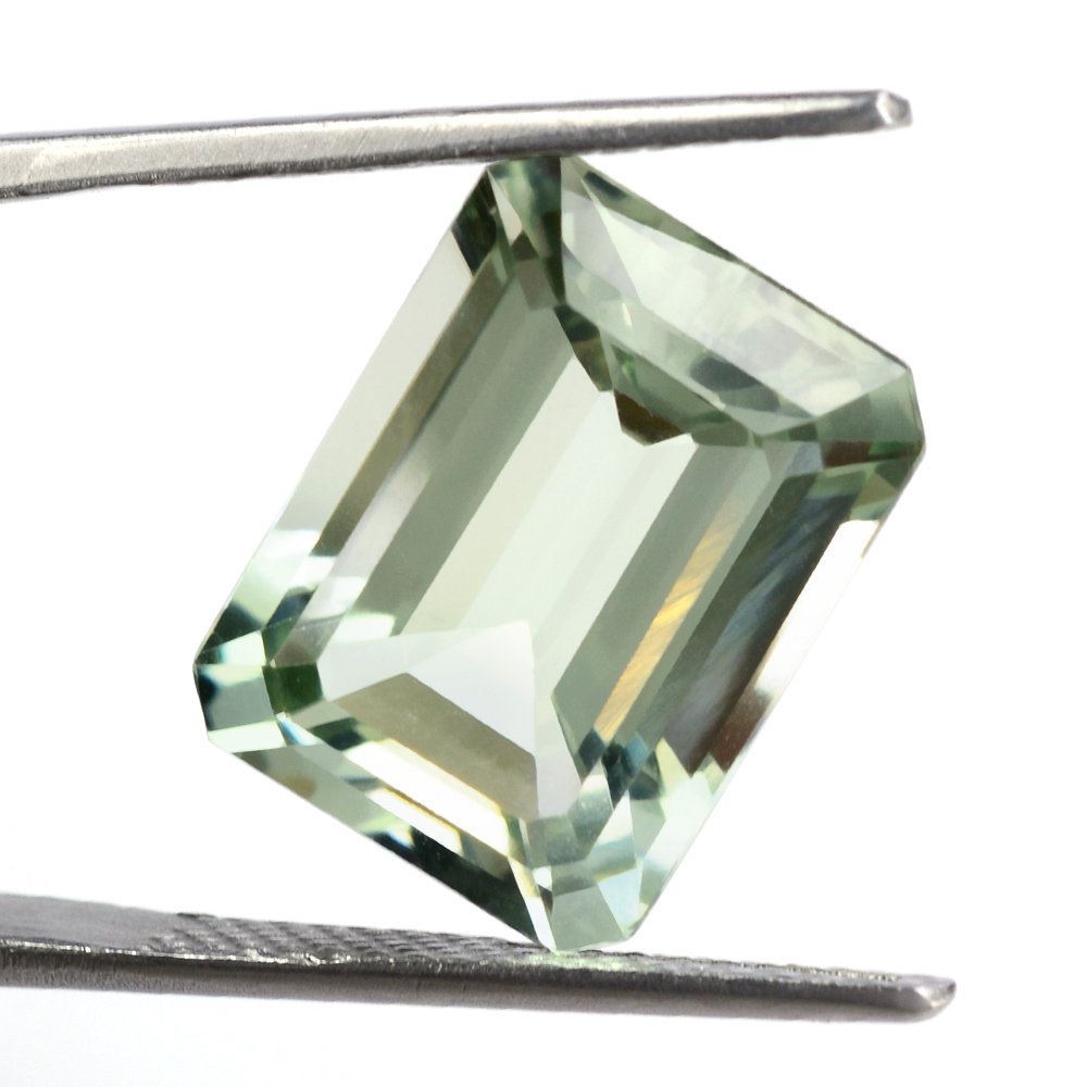 GREEN AMETHYST CUT OCTAGON 15.50X11.50MM (C-2/CLEAN) 11.13 Cts.
