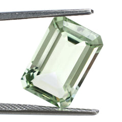 GREEN AMETHYST CUT OCTAGON 15X10MM 7.15 Cts.