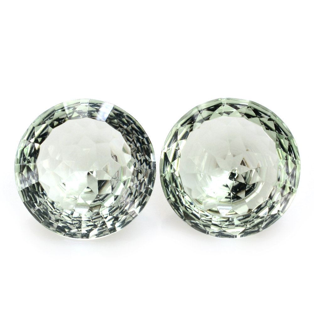 GREEN AMETHYST NIRVANA CUT ROUND (DES#81) 12MM 5.20 Cts.