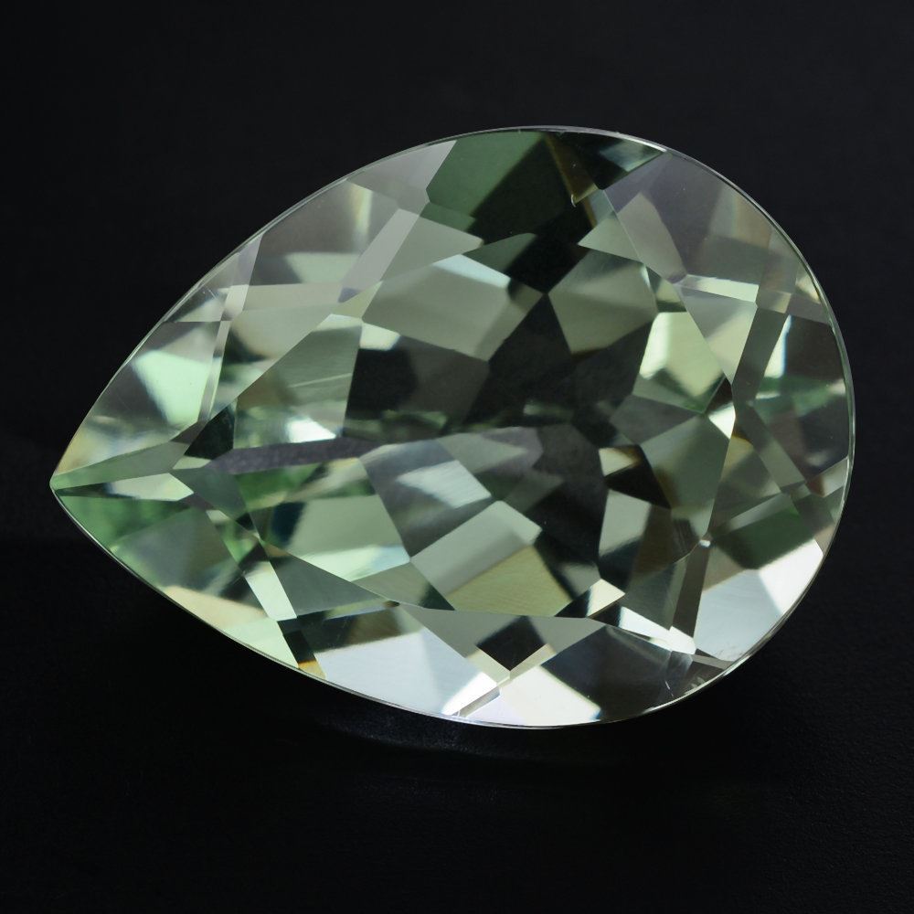 GREEN AMETHYST CUT PEAR 21X16MM 18.00 Cts.