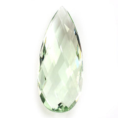 GREEN AMETHYST BRIOLETTE PEAR 30X12MM 12.75 Cts.