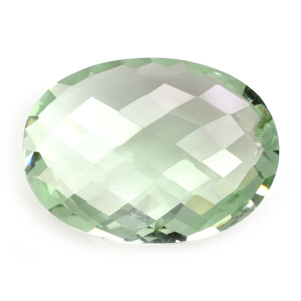 GREEN AMETHYST BRIOLETTE OVAL (SI) 24X18MM 19.55 Cts.