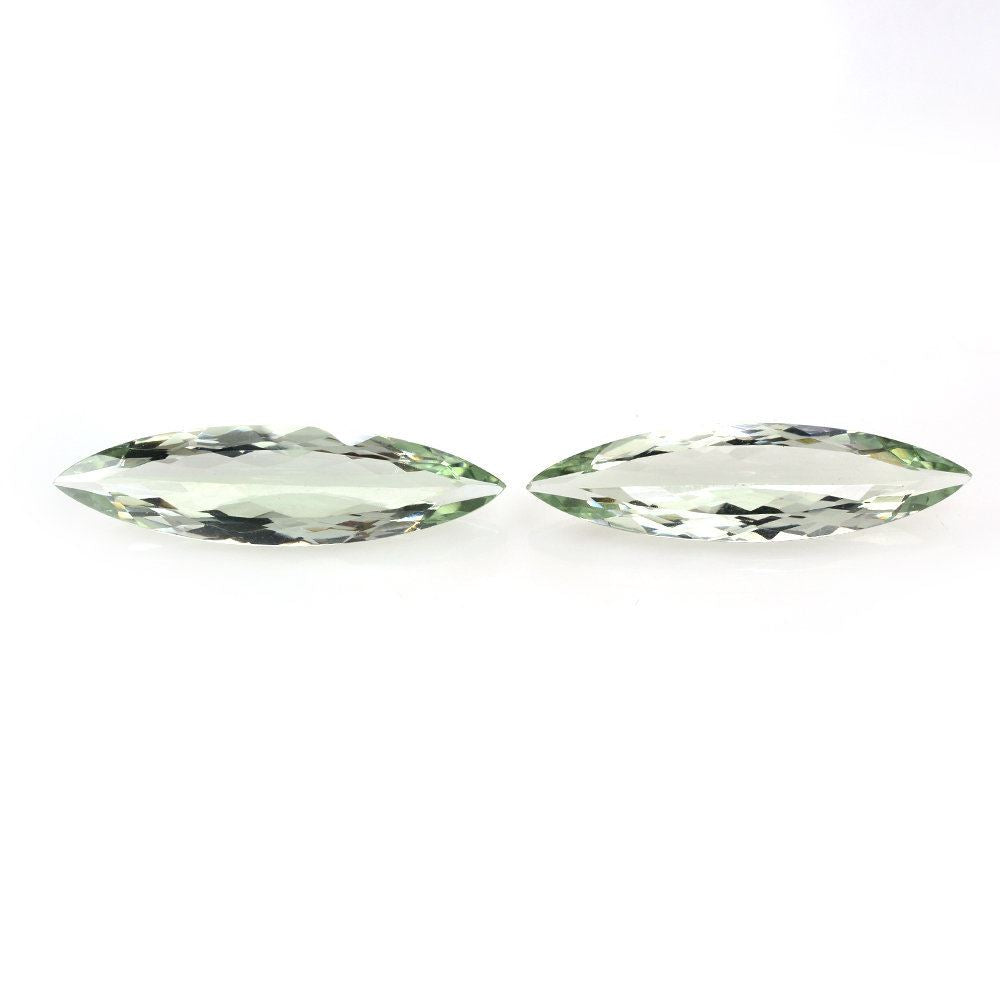 GREEN AMETHYST CUT MARQUISE 30X8MM 6.70 Cts.