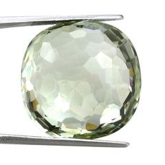 GREEN AMETHYST IRREGULAR CUT BRIOLETTE CUSHION 23MM 44.90 Cts.