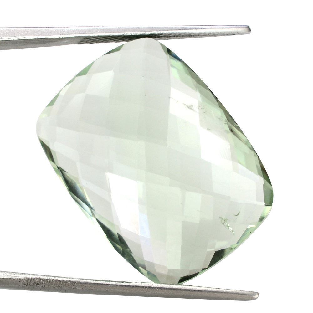 GREEN AMETHYST BRIOLETTE CUSHION (SI) 24X18MM 24.75 Cts.