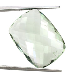 GREEN AMETHYST BRIOLETTE CUSHION (SI) 24X18MM 24.75 Cts.