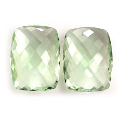 GREEN AMETHYST BRIOLETTE CUSHION (SI) 24X18MM 24.75 Cts.