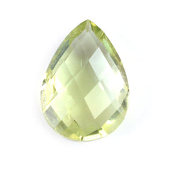 GREEN AQUAMARINE BRIOLETTE PEAR 17X12MM 8.00 Cts.