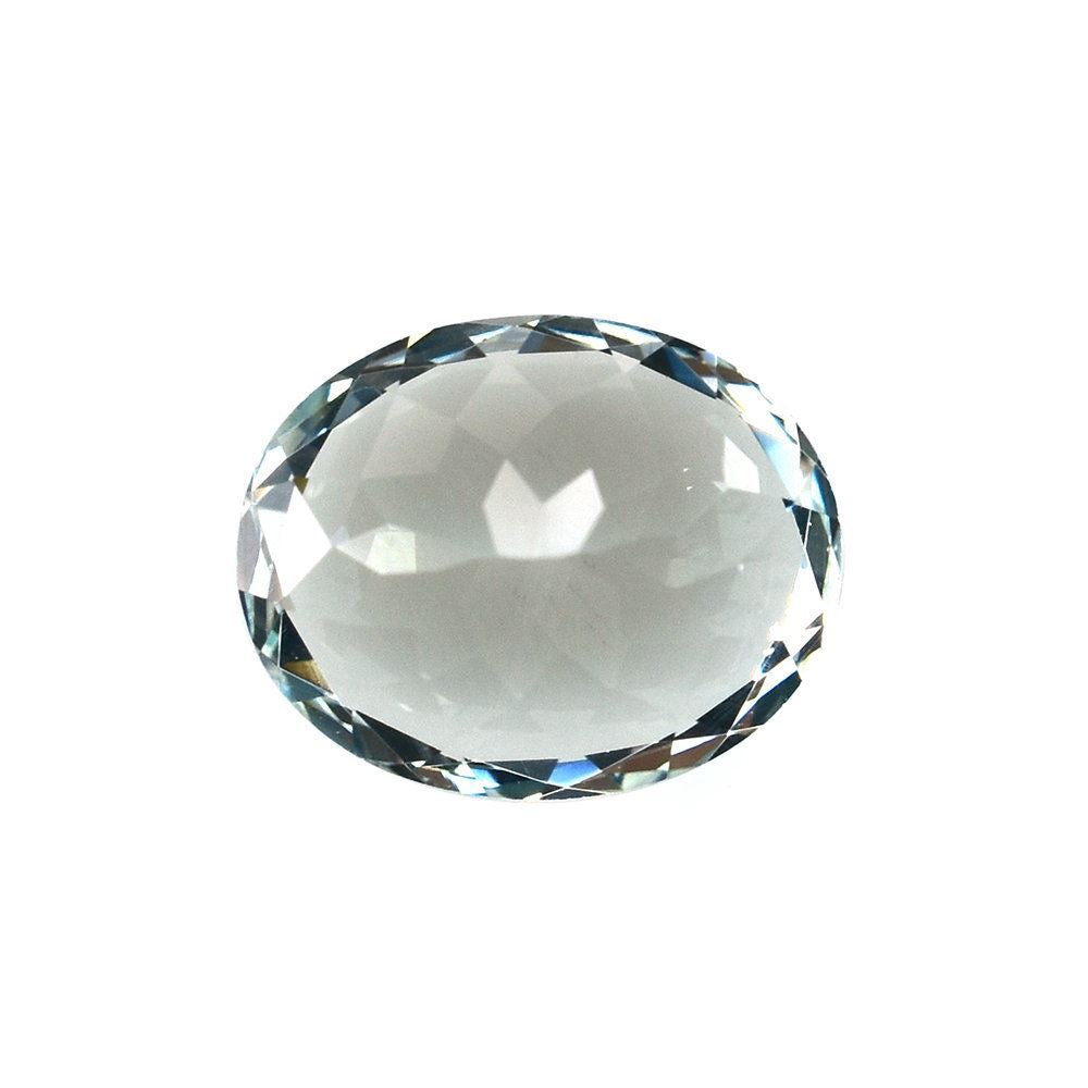 GREEN AQUAMARINE CUT OVAL 10X8MM 2.50 Cts.