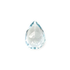 GREEN AQUAMARINE CUT PEAR (SI) 7X5MM 0.60 Cts.