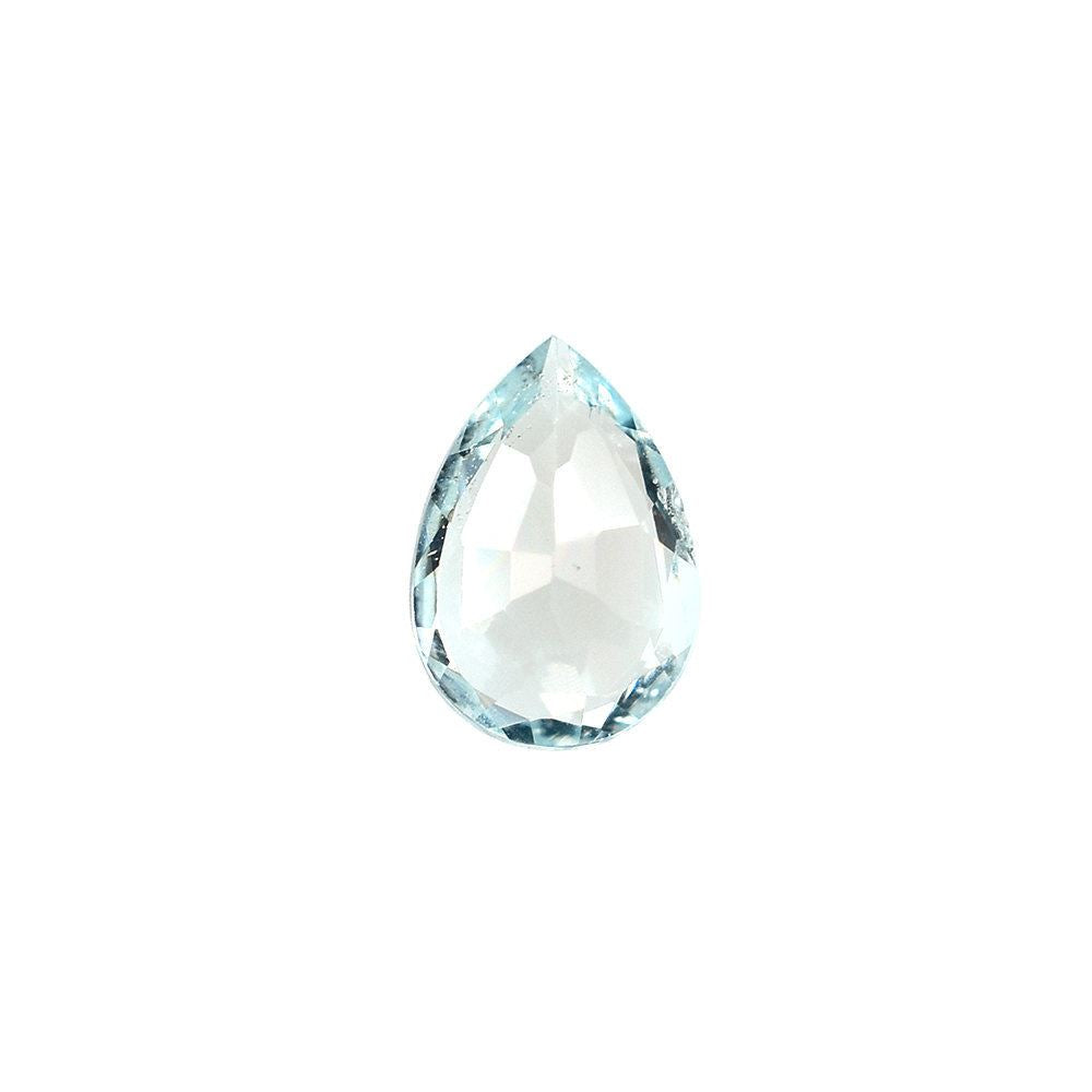 GREEN AQUAMARINE CUT PEAR 6X4MM 0.38 Cts.