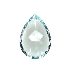 GREEN AQUAMARINE CUT PEAR (SI) 10X7MM 1.75 Cts.