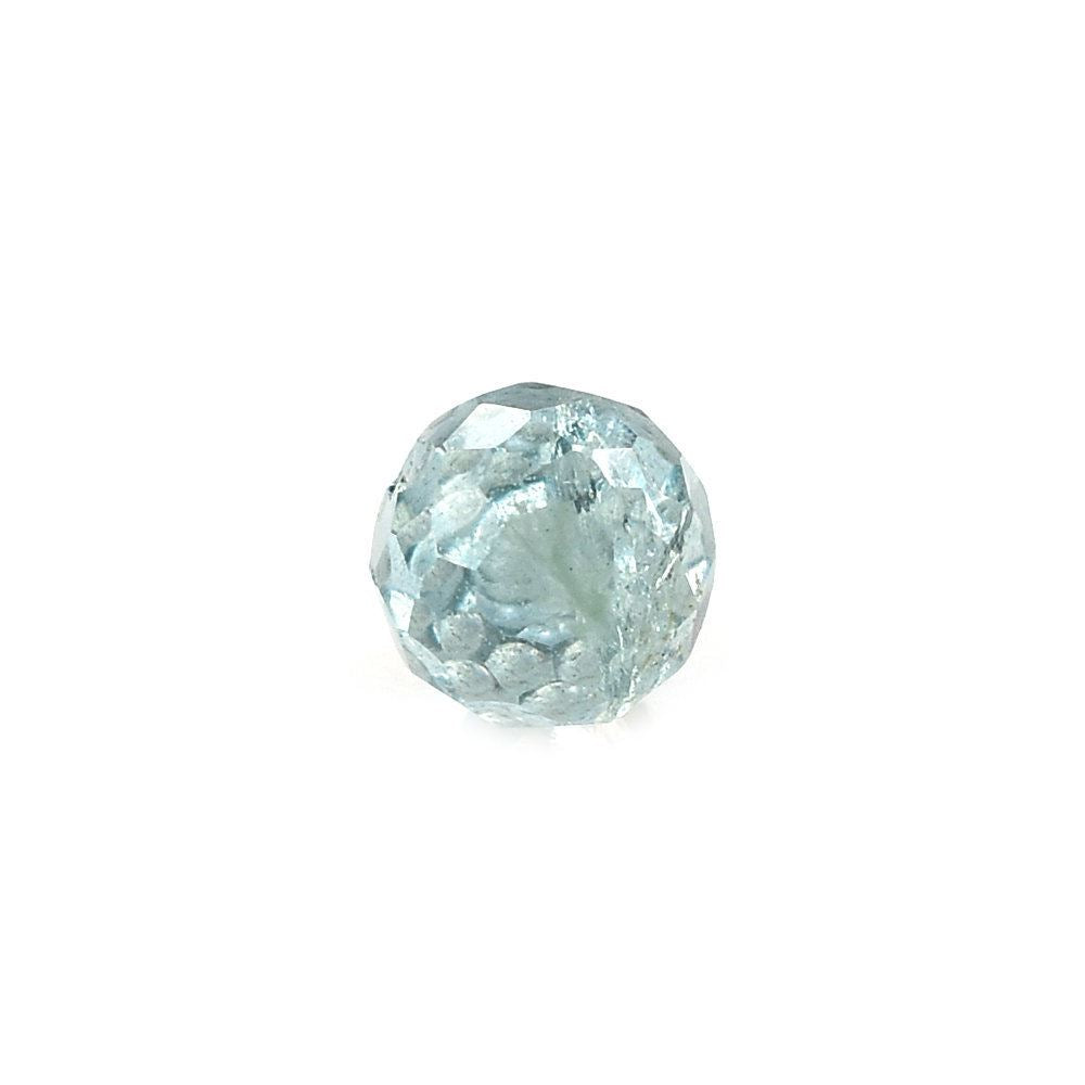 GREEN AQUAMARINE FACETED DROPS (HALF DRILL) (HI) 8X5MM 1.33 Cts.
