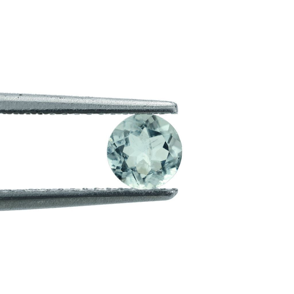 GREEN AQUAMARINE CUT ROUND (HI) 5.00MM 0.45 Cts.