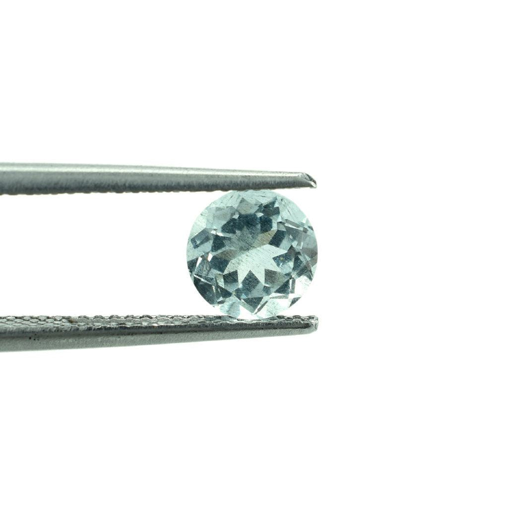 GREEN AQUAMARINE CUT ROUND (HI) 6.50MM 1.04 Cts.