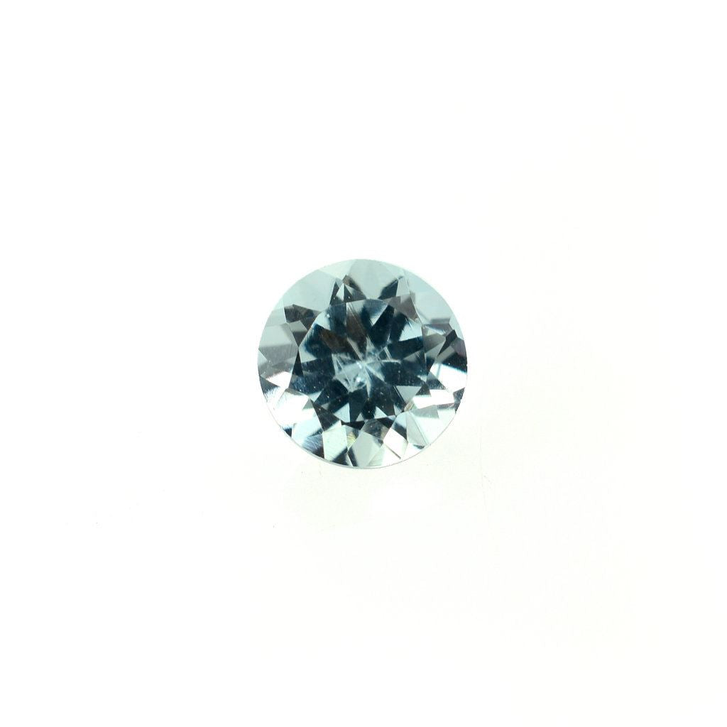 GREEN AQUAMARINE CUT ROUND (SI) 5.00MM 0.60 Cts.