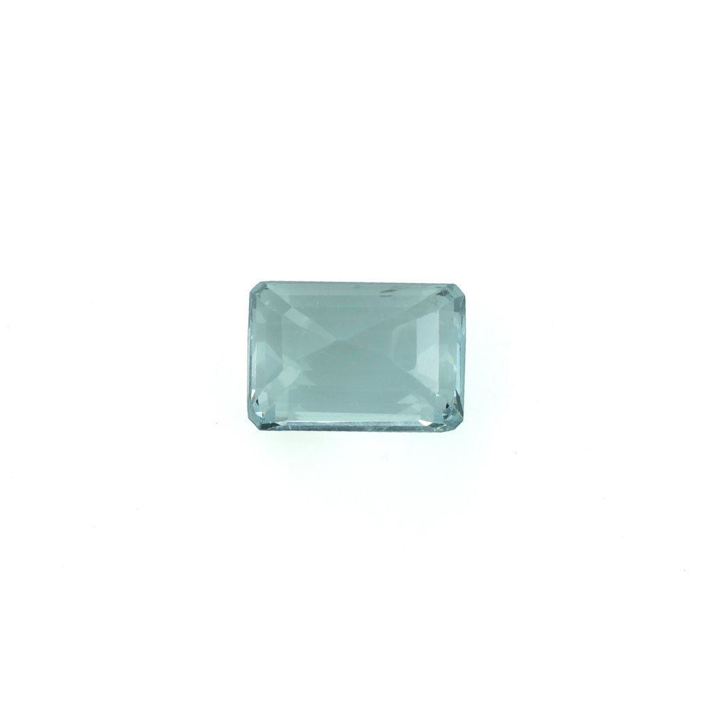GREEN AQUAMARINE STEP CUT OCTAGON (C/SI) 13X9MM 6.48 Cts.