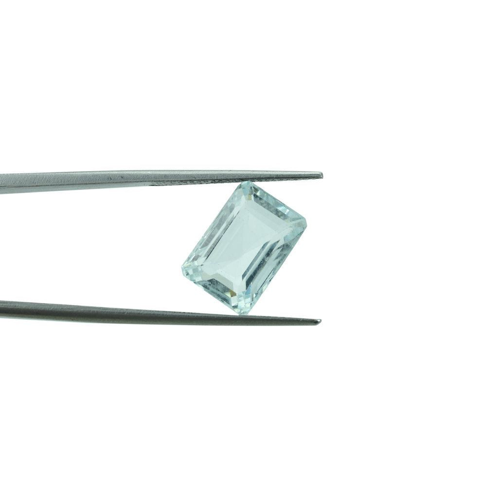 GREEN AQUAMARINE STEP CUT OCTAGON (C/SI) 13X9MM 6.48 Cts.