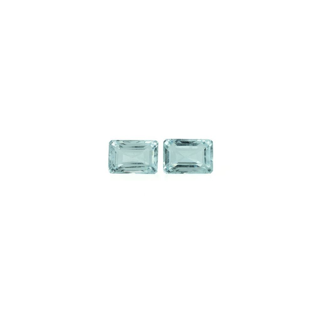 GREEN AQUAMARINE STEP CUT OCTAGON (C/SI) 13X9MM 6.48 Cts.