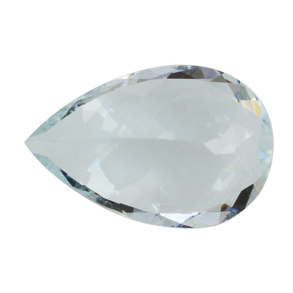 GREEN AQUAMARINE CUT PEAR (B) 12X6MM 2.83 Cts.