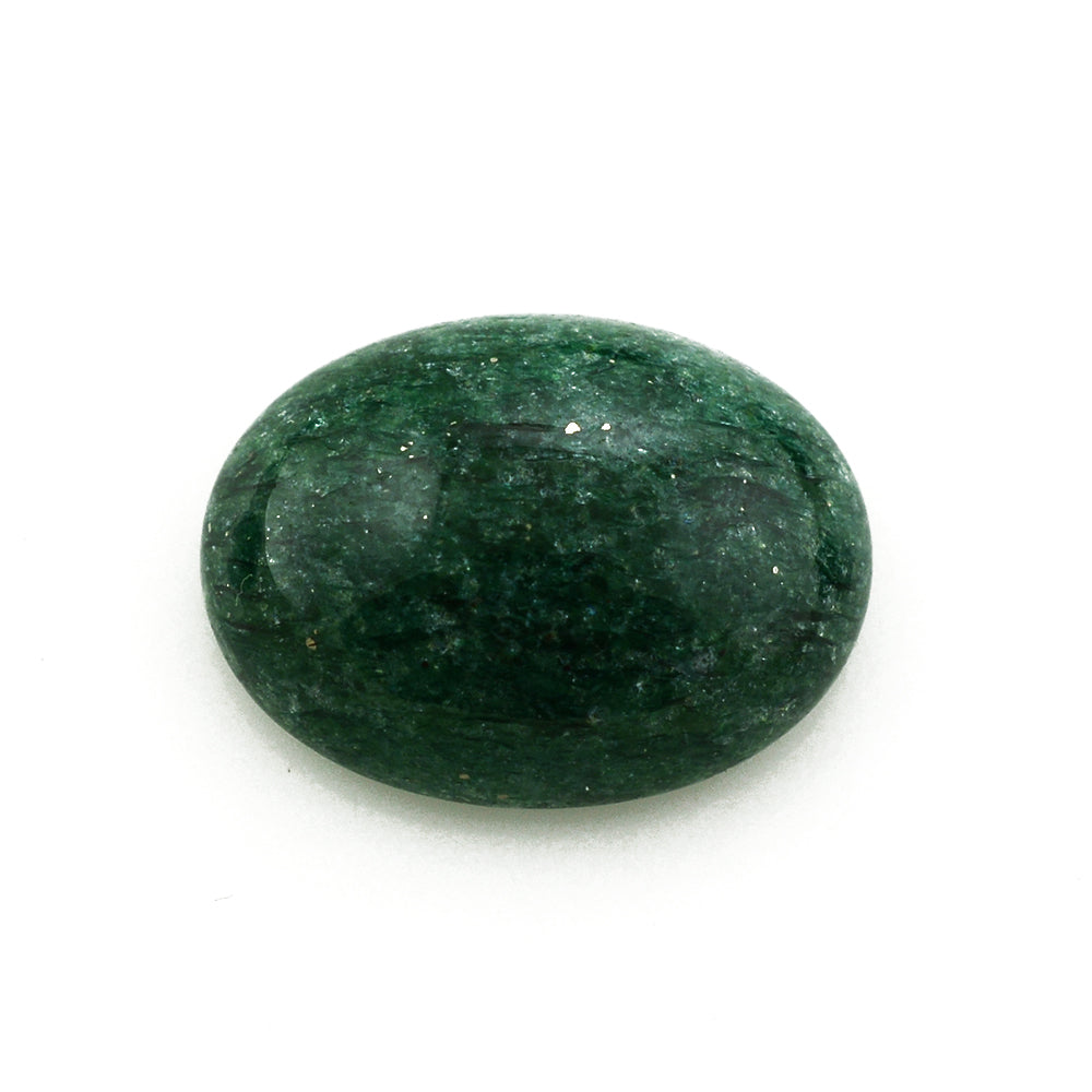 GREEN AVENTURINE QUARTZ OVAL CAB (DARK) 16X12MM 8.87 Cts.