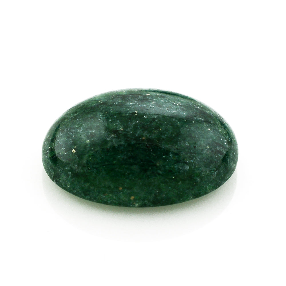 GREEN AVENTURINE QUARTZ OVAL CAB (DARK) 16X12MM 8.87 Cts.