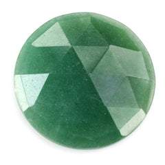 GREEN AVENTURINE ROSE CUT ROUND CAB (MEDIUM) 30MM 40.15 Cts.