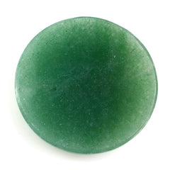 GREEN AVENTURINE ROSE CUT ROUND CAB (MEDIUM) 30MM 40.15 Cts.