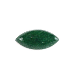 GREEN AVENTURINE MARQUISE CAB (WITH FROSTED BOTTOM) (DARK) 11.90X5.40MM 1.39 Cts.