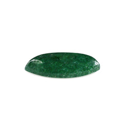 GREEN AVENTURINE MARQUISE CAB (WITH FROSTED BOTTOM) (DARK) 11.90X5.40MM 1.39 Cts.