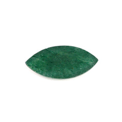 GREEN AVENTURINE MARQUISE CAB (WITH FROSTED BOTTOM) (DARK) 11.90X5.40MM 1.39 Cts.