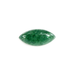 GREEN AVENTURINE MARQUISE CAB (WITH FROSTED BOTTOM) 7.90X3.60MM 0.55 Cts.