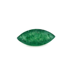 GREEN AVENTURINE MARQUISE CAB (WITH FROSTED BOTTOM) 7.90X3.60MM 0.55 Cts.