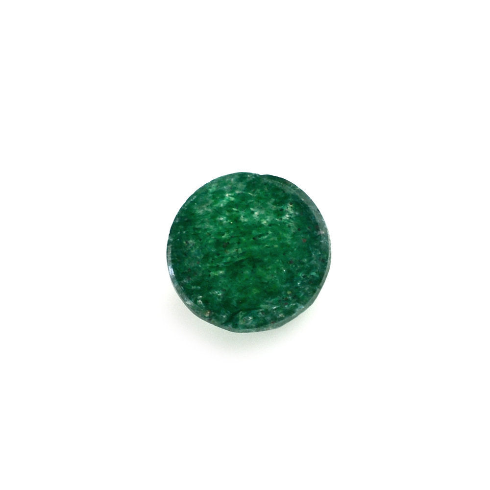 GREEN AVENTURINE ROSE CUT ROUND CAB 5MM 0.43 Cts.