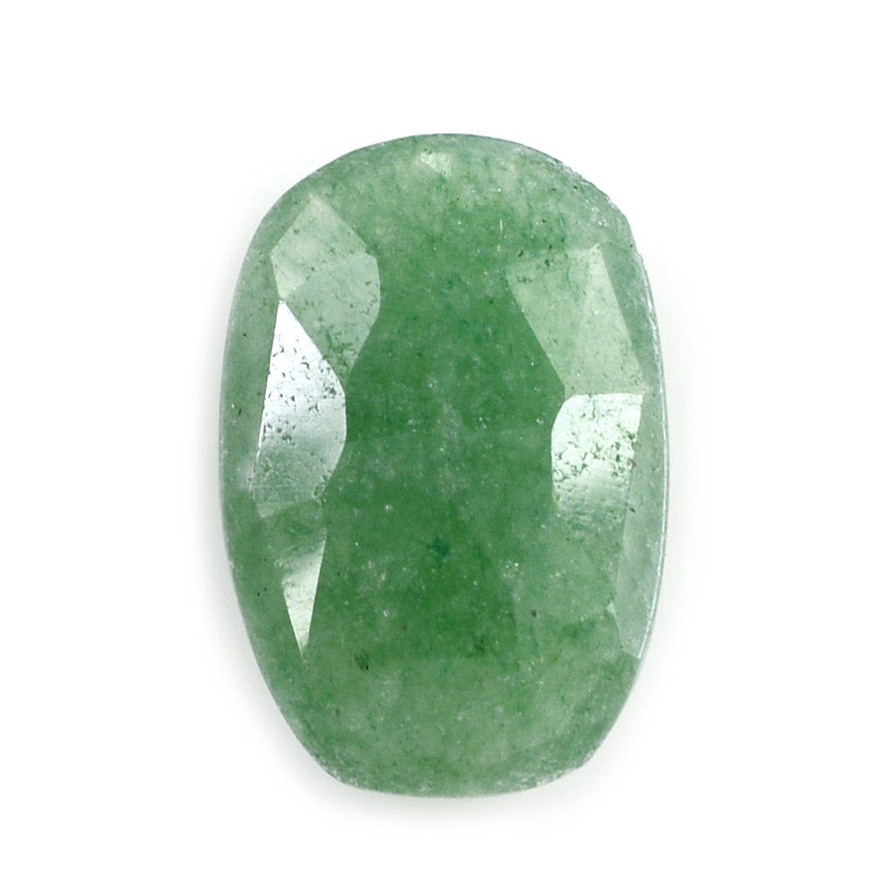 GREEN AVENTURINE ROSE CUT BRIOLETTE CUSHION (MEDIUM) 12X8MM 2.49 Cts.