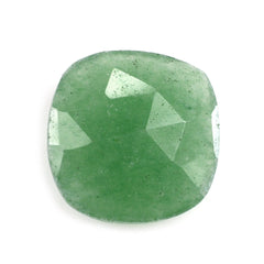 GREEN AVENTURINE ROSE CUT BRIOLETTE CUSHION (MEDIUM) 11MM 3.10 Cts.